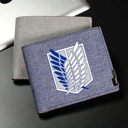 Anime Shingeki No Kyojin/Attack on Titan Cosplay Wallet Coin Purse Multi-card Bit High Appearance Level Exquisite Delicacy Gift