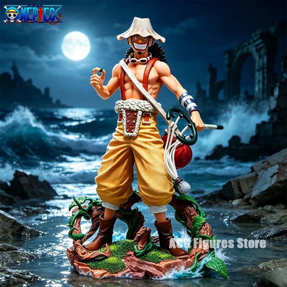 25cm/9.84in Anime One Piece Figure Usopp Action Figures Pvc Statue Desktop Ornamen Collection Model Toys Gifts