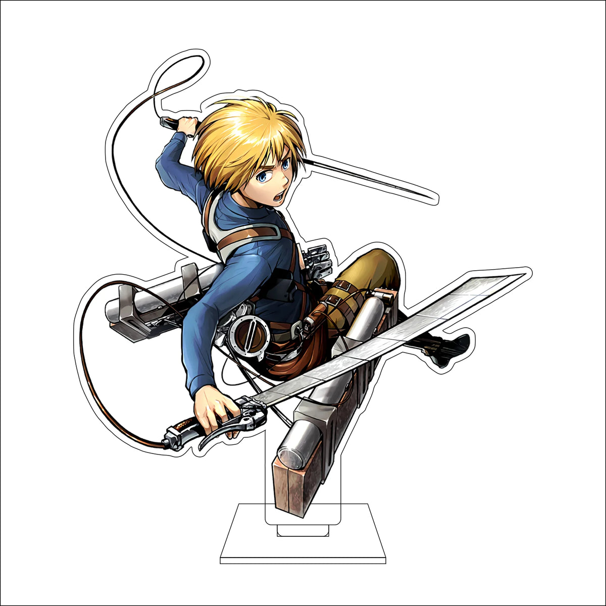 16CM Anime Attack on Titan Cosplay Acrylic Figure Stand Plate Jean Kirstein Hange Zoe Rivaille Ackerman Ornaments Gifts