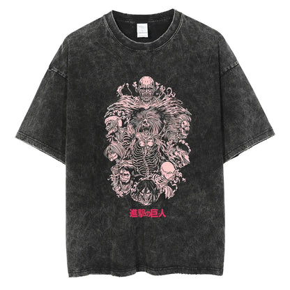 Harajuku Anime Attack on Titan Levi Ackerman Print Tee