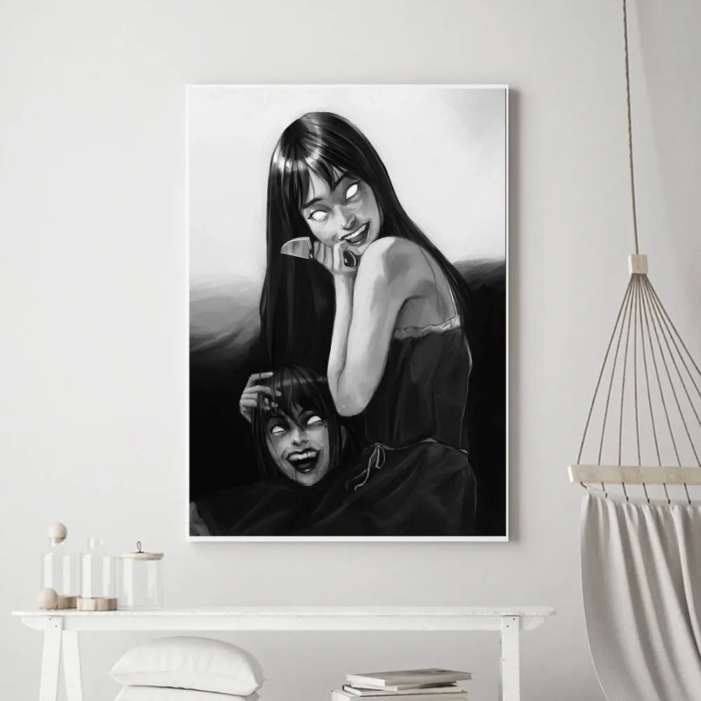 Junji Ito Horror Canvas Poster