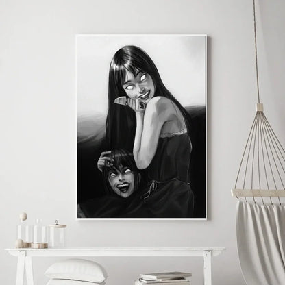 Junji Ito Horror Canvas Poster