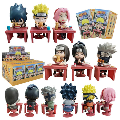 Naruto Shippuden Ramen Theme Series Blind Box - Chibi Mini PVC Anime Figures - Mystery Sasuke Uchiha & Naruto Toy Gifts