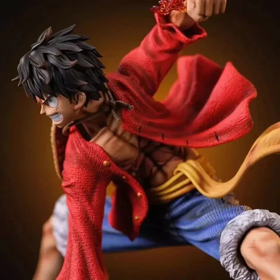 Anime Figures One Piece Monkey D. Luffy 18cm Luffy Figures Battle Style Action Collection PVC Model Doll Toys Kid Birthday Gifts