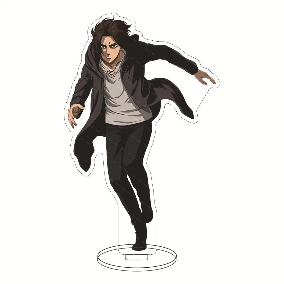 16CM Anime Acrylic Stand‌ Attack on Titan Eren Jaeger Mikasa Ackerman Armin Arlert Connie Springer Cos Figure Ornaments Gifts