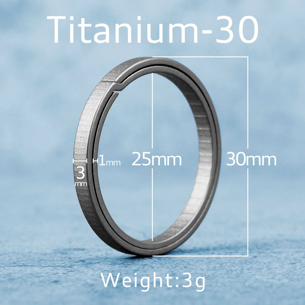 Real Titanium Alloy Key Rings Keychains Square Octagon Pendant  Buckle  Man Car Keychain for Male Creativity Gift Wholesale