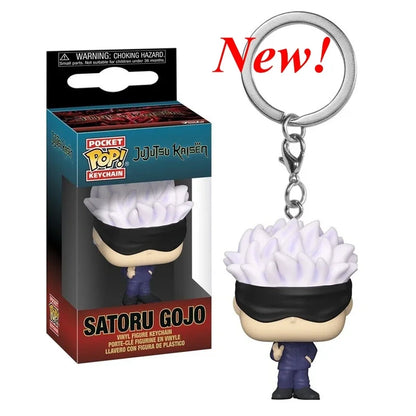 Newest FUNKO Pocket Keychain Jujutsu Kaisen Megumi Yuji Itadori Nobara Kugisaki Satoru Action Figure Collection Toys for Gifts