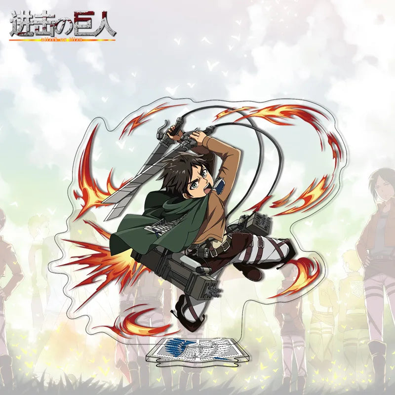 Attack on Titan Acrylic Stand Anime Large Stand Cartoon Cute Character Figure Display Stand Anime Merchandise Collectible Gift