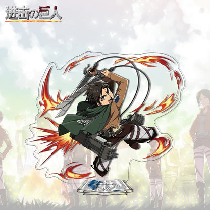 Attack on Titan Acrylic Stand Anime Large Stand Cartoon Cute Character Figure Display Stand Anime Merchandise Collectible Gift