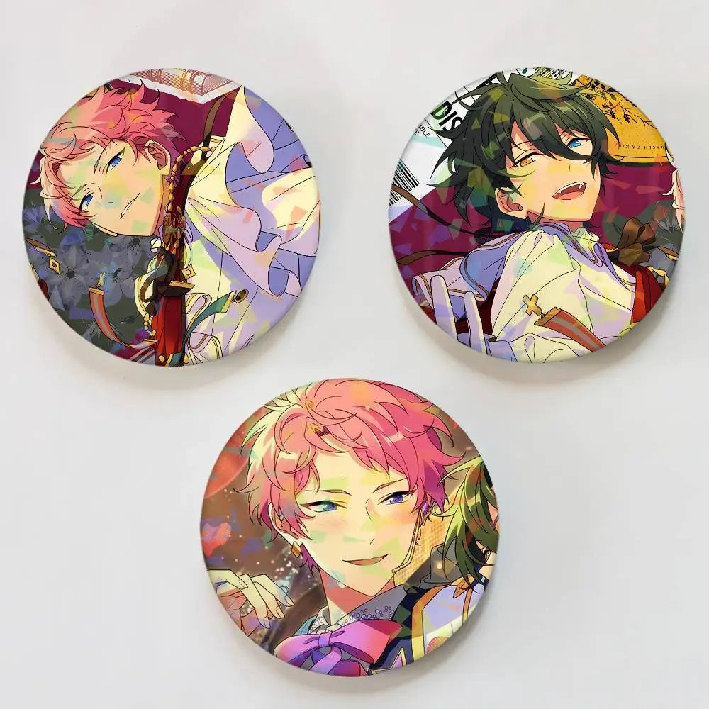 Valkyrie Shu Itsuki Mika Kagehira EnsembleStars Round Badge