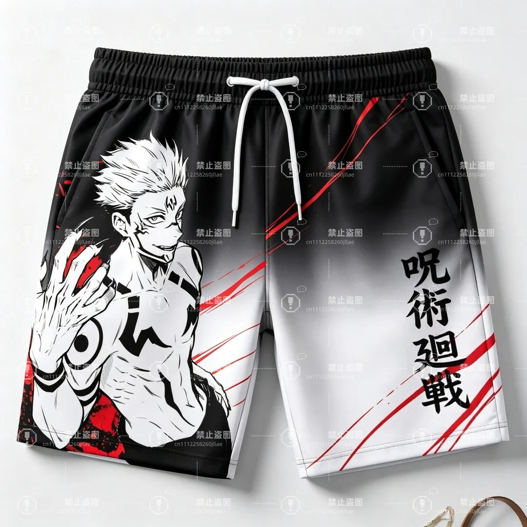 Jujutsu Kaisen Ryomen Sukuna Board Shorts