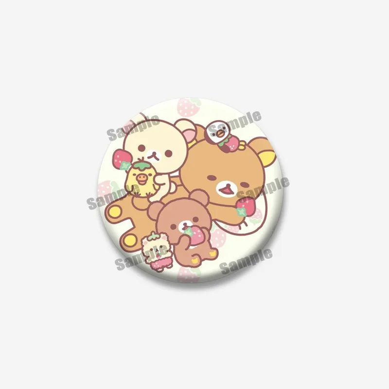 Rilakkuma Bear Badge Pin