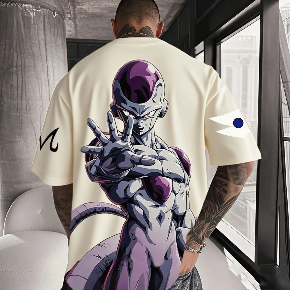 Dragon Ball Frieza Anime Men's T Shirt Cotton Women Short Sleeve Graphic Tee Streetwear Summer Casual Tops Hip Hop Y2k Clothes