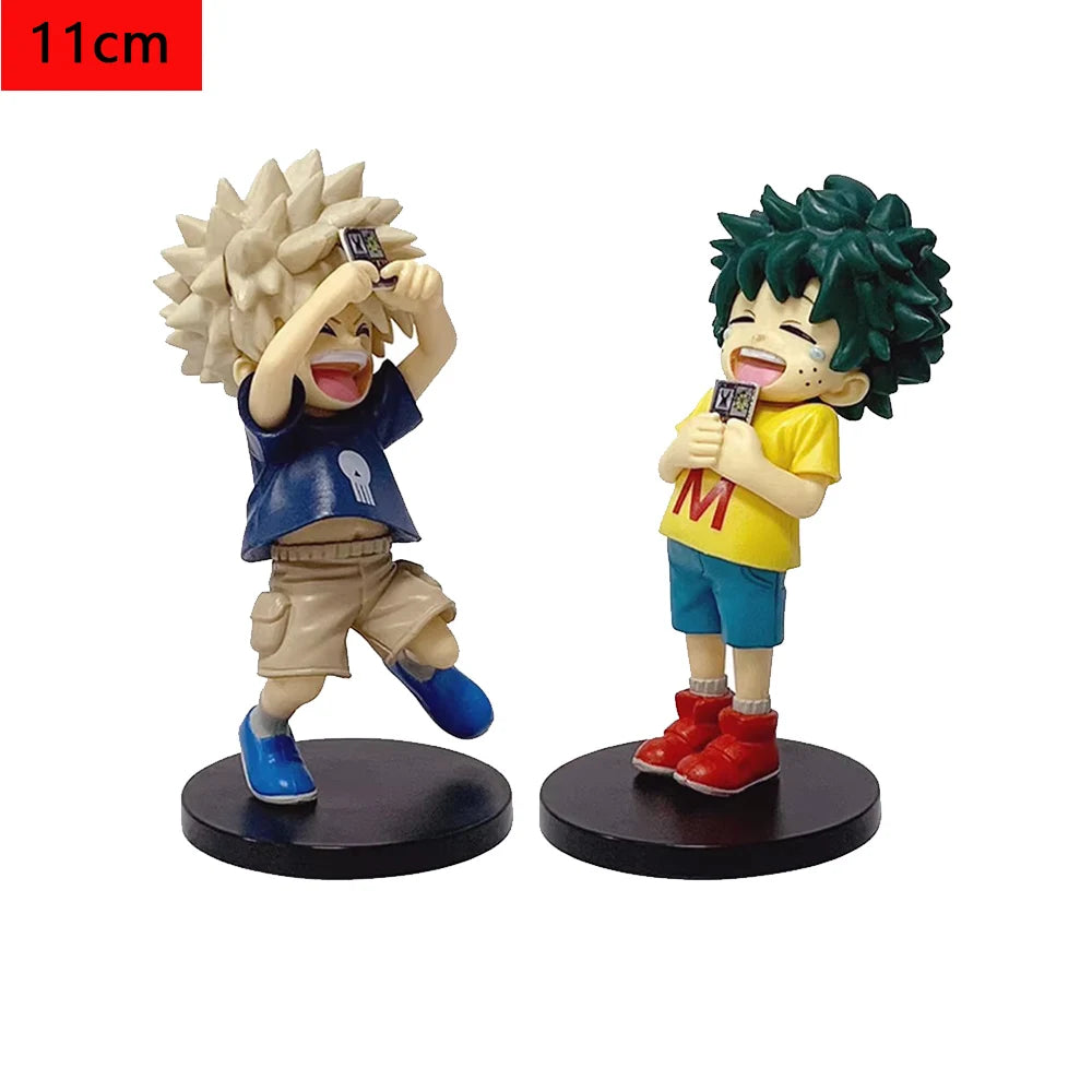 New 2026 11CM Anime meu herói academia figura midoriya izuku bakugou katsuki figura de ação coleção modelo brinquedo presente