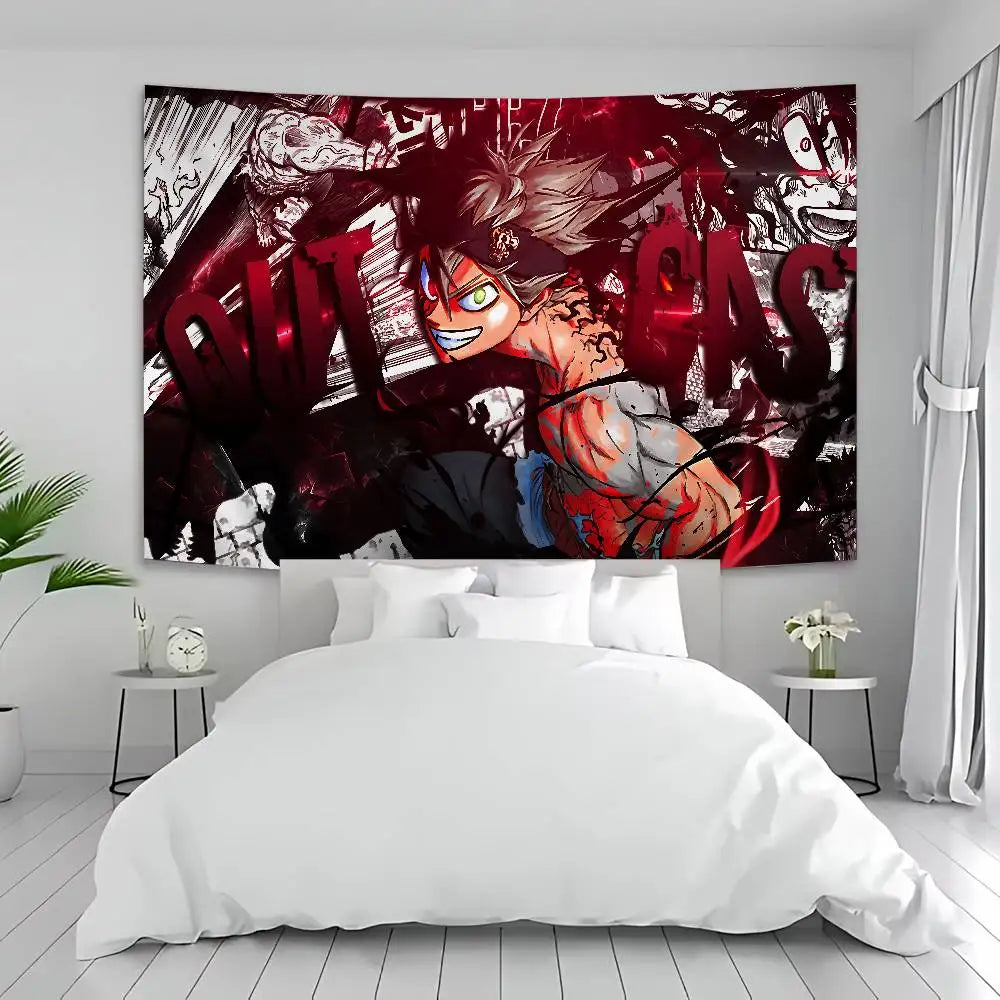 Black Clover Bohemian Tapestry
