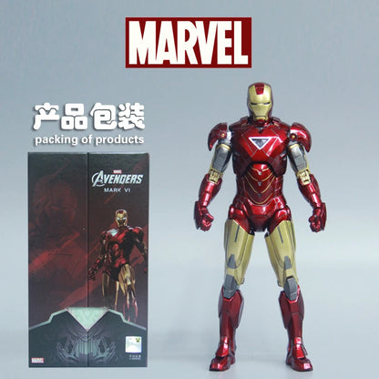 ZD Toys Iron Man Series Joint Movable MK1 MK2 MK3 MK4 MK5 MK6 MK7 MK42 MK43 MK50 Movie Action Figure 7 Inches Mark Dolls
