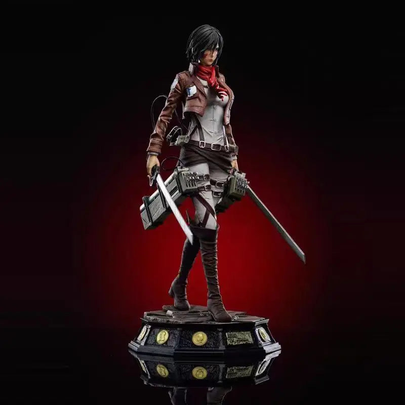 Attack On Titan: Mikasa Anime And Trendy Toys Can Be Move 11.41inch/29cm Pvc Favorites Attack On Table Setup Anime Hot Toys Gift
