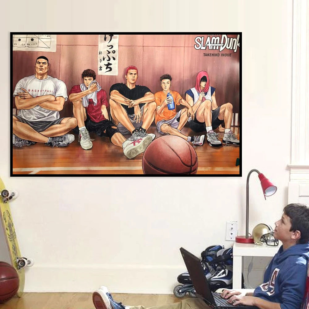 Slam Dunk Sakuragi Canvas Poster