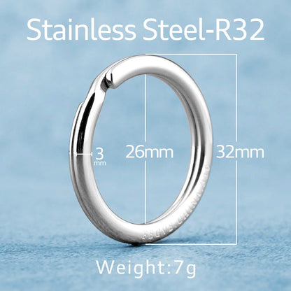 Brass Titanium Zirconium Stainless Steel Key Rings Keychains Buckle Man Luxury Car Keychain for Male Creativity Gift Wholesale