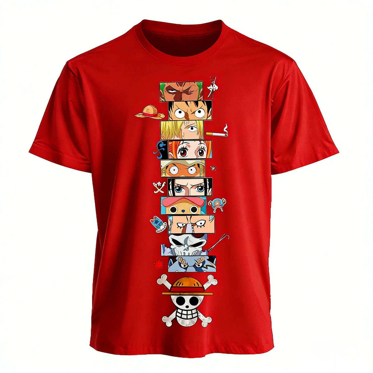 2026 One Piece Anime Luffy Zoro Ace T Shirt Men Summer Cotton Short Sleeve Graphic Tee Harajuku Streetwear Vintage Casual Tops