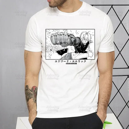 Fullmetal Alchemist Alphonse Elric T-Shirt – Harajuku Short Sleeve