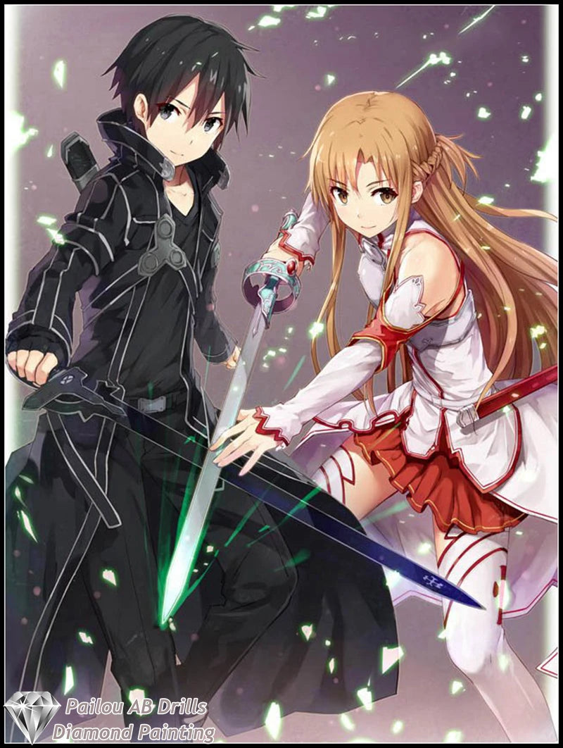 Sword Art Online Asuna Kirito Diamond Painting