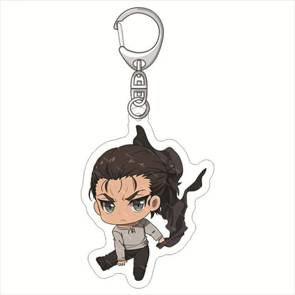 Anime Figure Attack on Titan Acrylic Keychain Model Cosplay Plate Holder Topper Birthday Fans Christmas Desk Decor Plate Gift