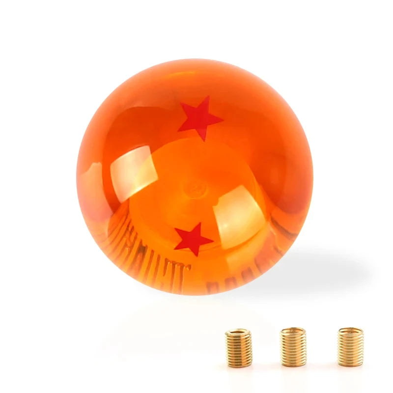 Dragon Ball Super Z Shift Lever Universal Auto Shift Knob Anime Cosplay Orange Ball 54mm Diameter Gear Shift Knob 1-7 Stars Ball