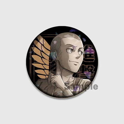 Attack on Titan Anime Brooches Erwin Eren Levi Lapel Pins Cartoon Cosplay Badge Gifts Accessories Backpack Clothes Decor Jewelry