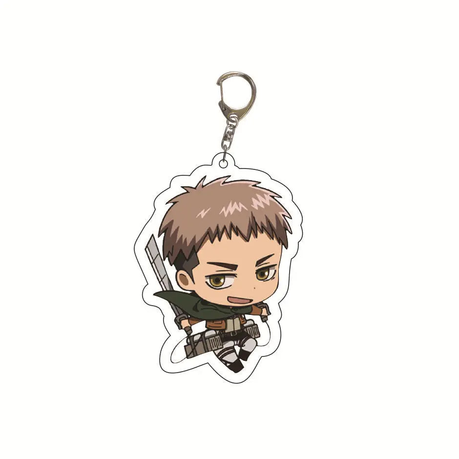 Attack on Titan Acrylic Keychain Custom Logo Print School Bag Creative Pendant Wholesale Stock