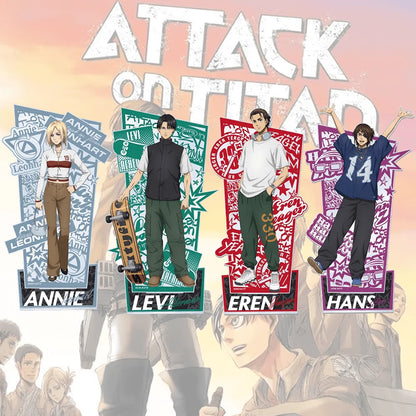 Attack On Titan Annie Leonhart 15cm Acrylic Stand Keychain Casual Streetwear Ver Tabletop Ornament Desk Room Decor Figure Gift