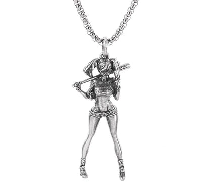 Anime Mecha Girl Pendant Necklace