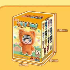 New TOPTOY Eaki Naruto V3 Kitten Land Series Blind Box Pajamars Plush Vinyl Doll Action Figures Neji Hyuga Gaara Surprise Toys