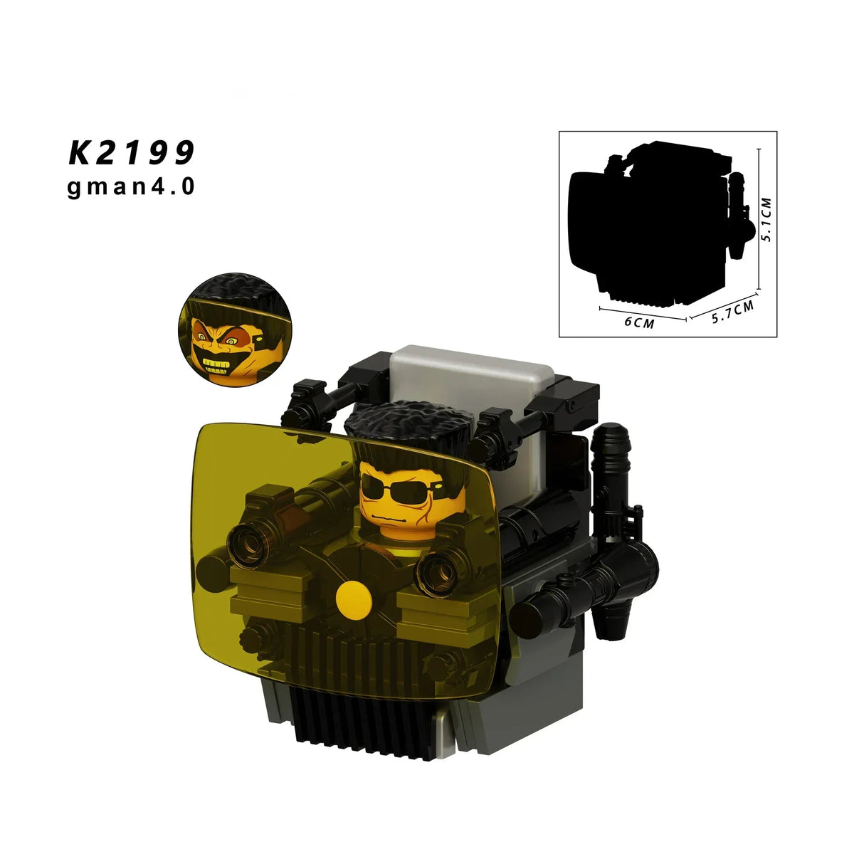 New KDL DJ Upgrade War-Damaged Skibidi Toilet Man Figures Anime Block Toys TvMan Titan Bricks Model Toy For Kid Birthday Gift