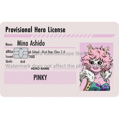 My Hero Academia Student ID Card Sticker