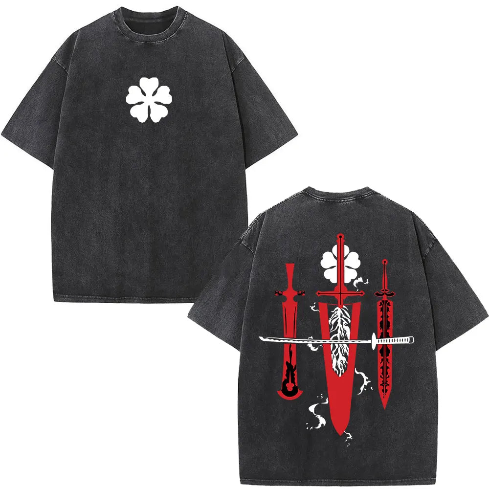 Black Clover Yami Sukehiro Washed T Shirt