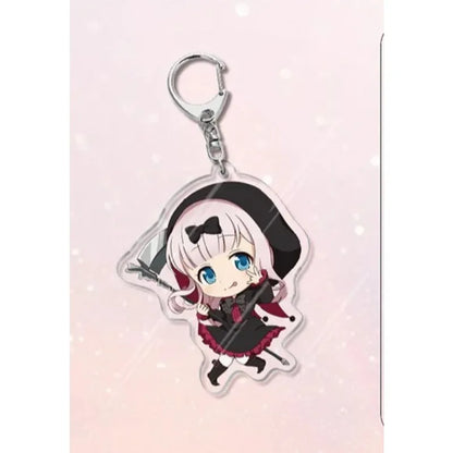 Shirogane Kei Kaguya Shinomiya Fujiwara Chika Popular Anime Peripheral Acrylic Keychain Backpack Pendant Campus Creative Gift