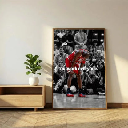 Athlete Mindset Jordan Kobe Canvas Poster