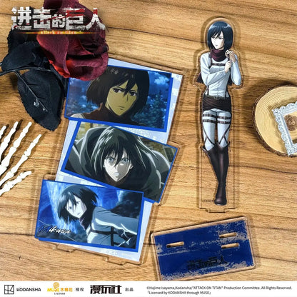 Attack on Titan Eren Jager Rival Ackerman Mikasa China Official Authorization TV Scene Series Acrylic Standing Plates