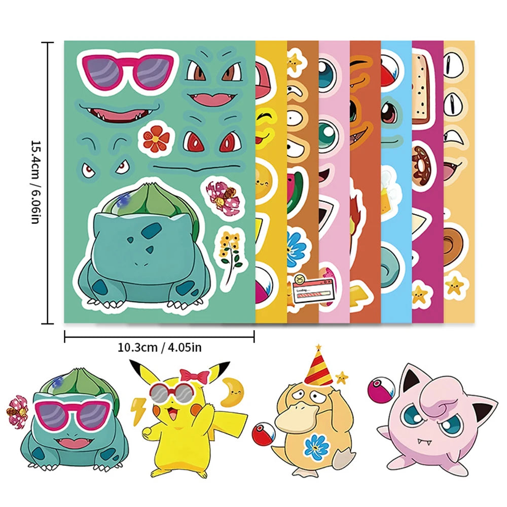 Pokemon Pikachu Puzzle Stickers