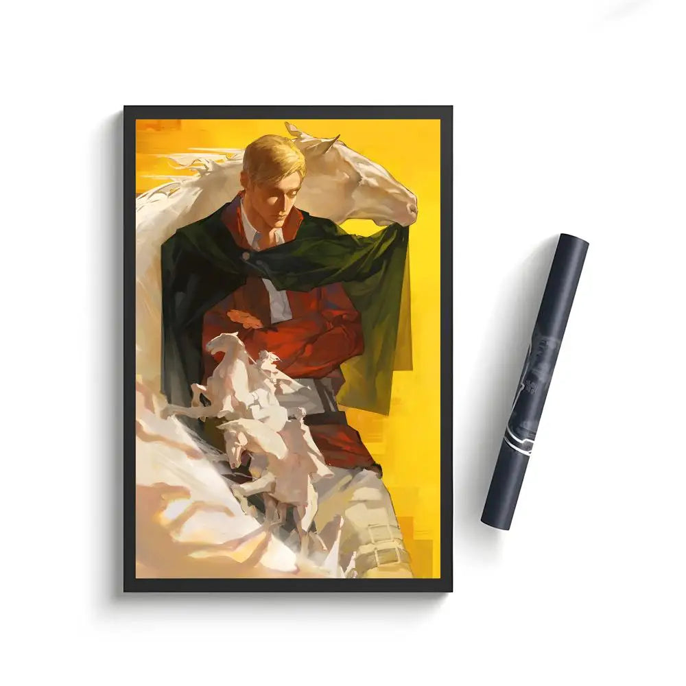 Anime Attack on Titan Poster Stickers Painting Self-Adhesive Wall Decals for Room Home HD Decor Gift
