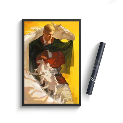 Anime Attack on Titan Poster Stickers Painting Self-Adhesive Wall Decals for Room Home HD Decor Gift