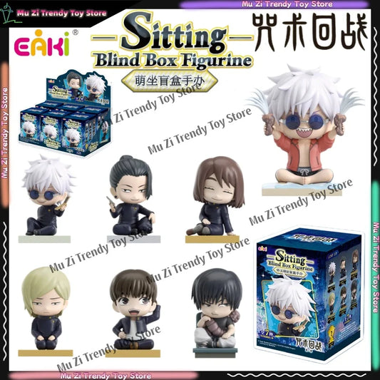 Genuine EAKI Jujutsu Kaisen Figurine Blind Box PVC Anime Action Figure Gojo Satoru Geto Suguru Fushiguro Toji Toy Gift