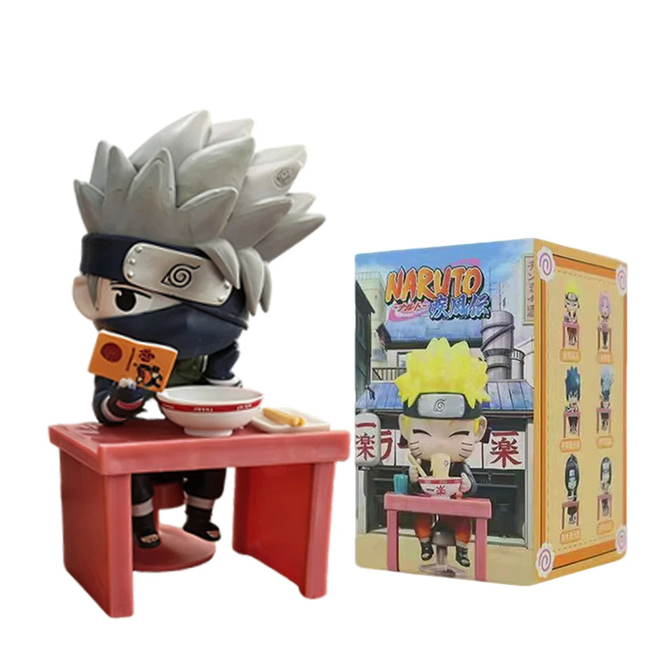 Naruto Shippuden Ramen Theme Series Blind Box - Chibi Mini PVC Anime Figures - Mystery Sasuke Uchiha & Naruto Toy Gifts