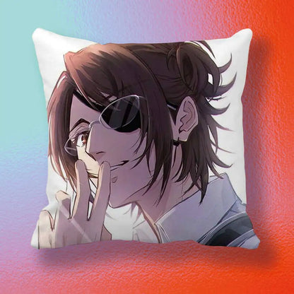 Hange Zoe Attack On Titan Anime  Double-sided printed pillow cover Solid color minimalist pillowcase, fits all bedroom styles