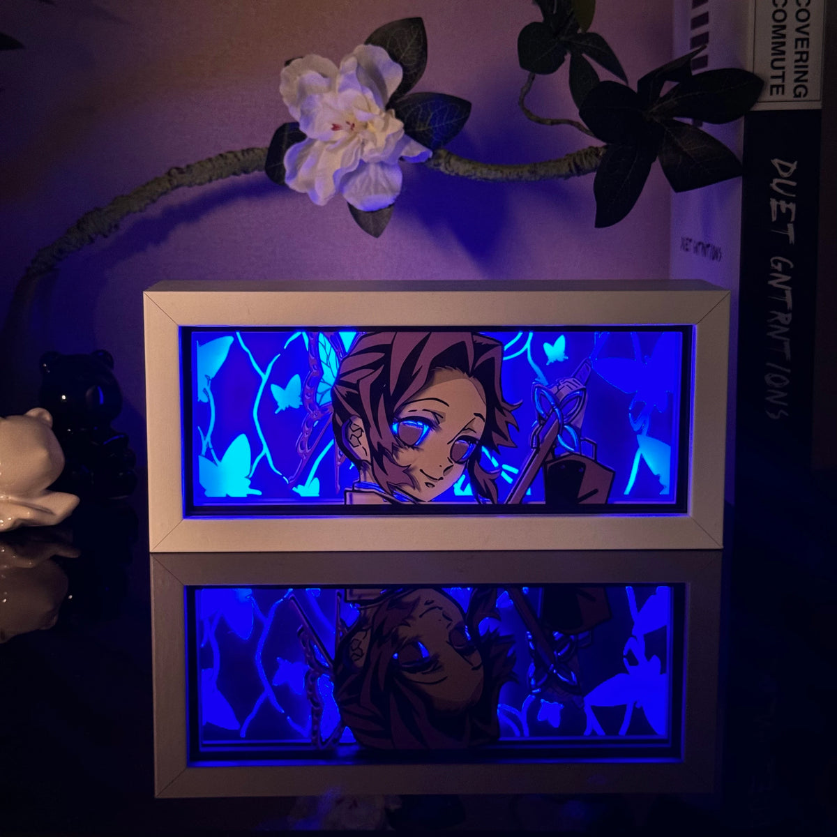 Anime Paper Carved LED Lamp