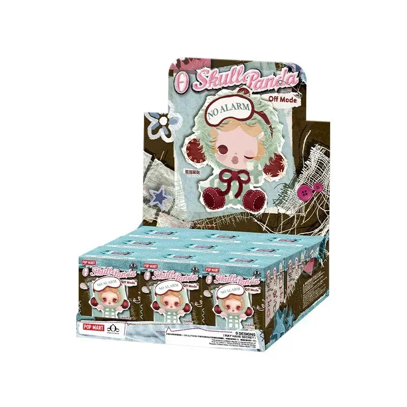 POP MART POP ATTACH SKULLPANDA Off Mode Series Mini Doll Mystery Box Genuine Blind Box Guess Toys Bag Ornament Figurines Home