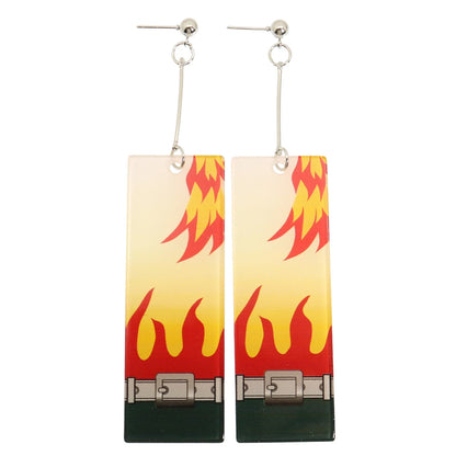 Demon Slayer Tanjiro Hanafuda Earrings