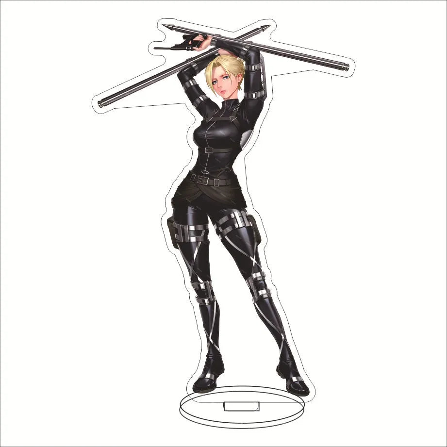16CM Anime Acrylic Stand‌ Attack on Titan Eren Jaeger Mikasa Ackerman Armin Arlert Connie Springer Cos Figure Ornaments Gifts