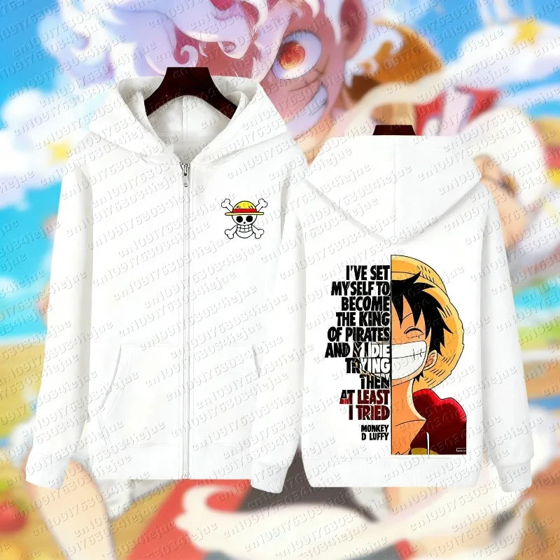 One Piece Luffy Zipper Hoodie